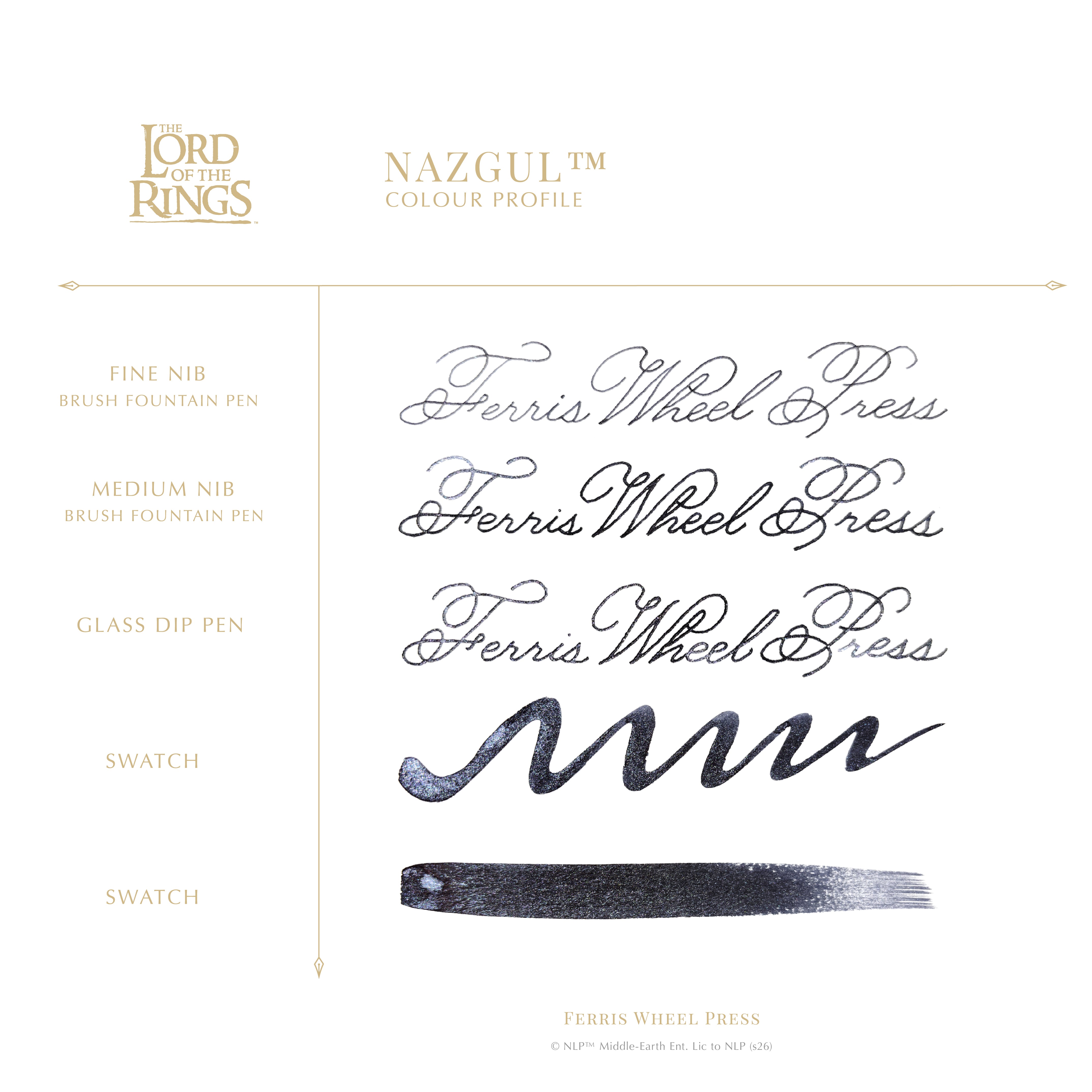 Warner Bros. | The Lord of the Rings |  25th Anniversary Edition Pen and Ink Set | Nazgûl