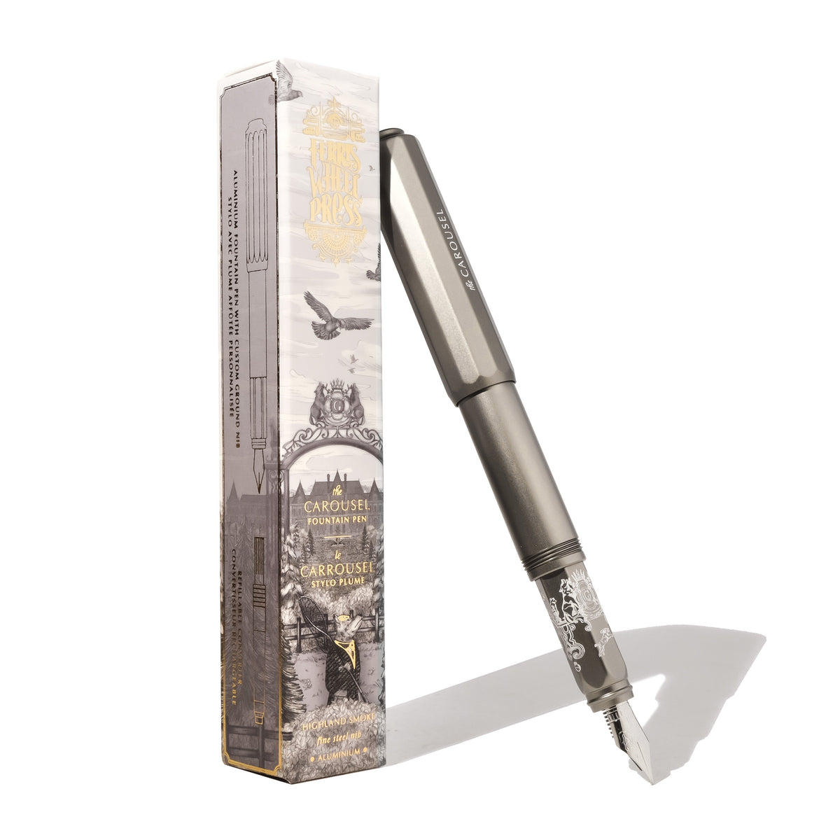 Aluminum Carousel Fountain Pen - Highland Smoke — Ferris Wheel Press ...