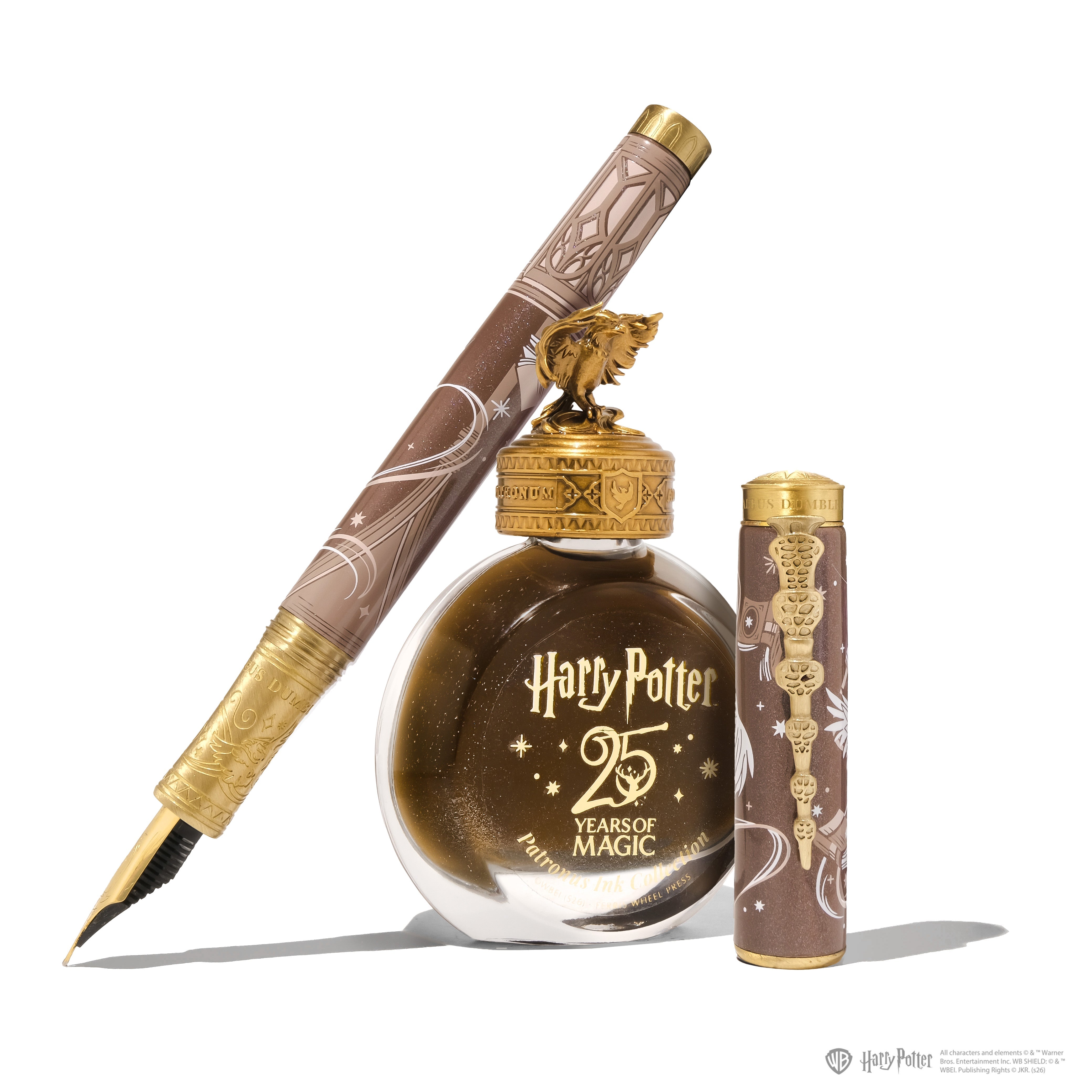Warner Bros. | Harry Potter | 25 Years of Magic - Patronus Anniversary Collection | Limited Edition Masque Pen & 38ml Ink Set | Albus Dumbledore