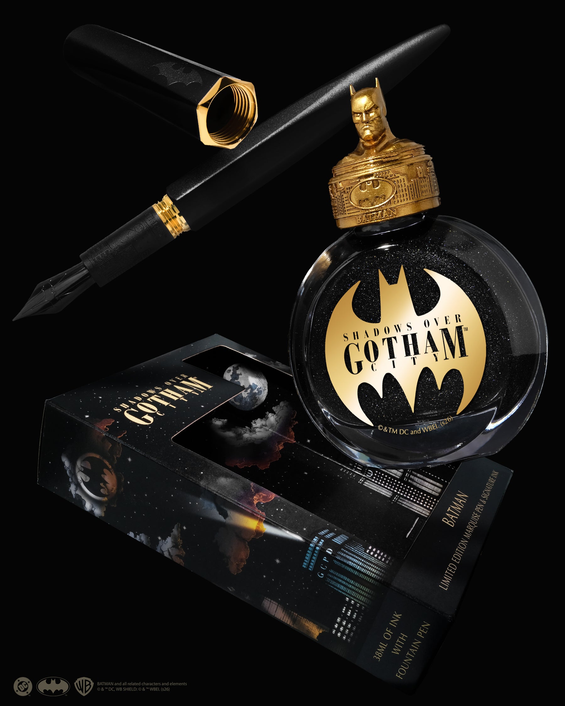 Warner Bros. | Shadows over Gotham City | Limited Edition Pen and Ink Set | Batman