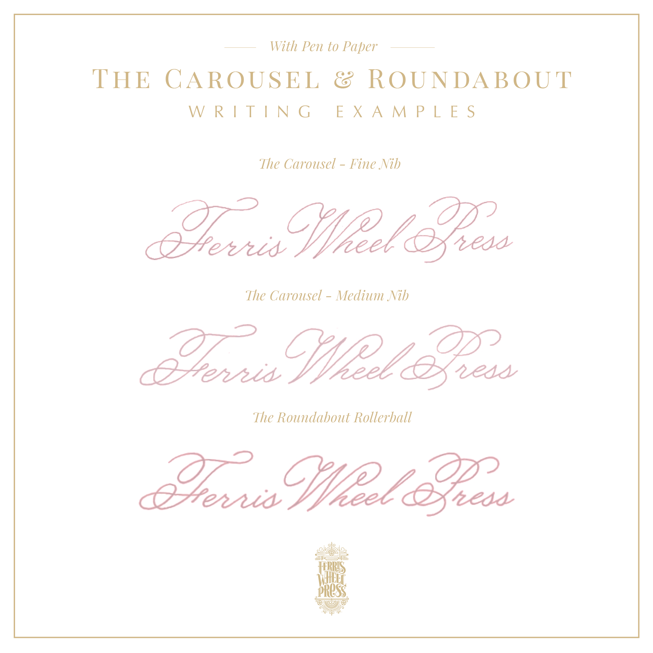 The Carousel Fountain Pen - Lady Rose