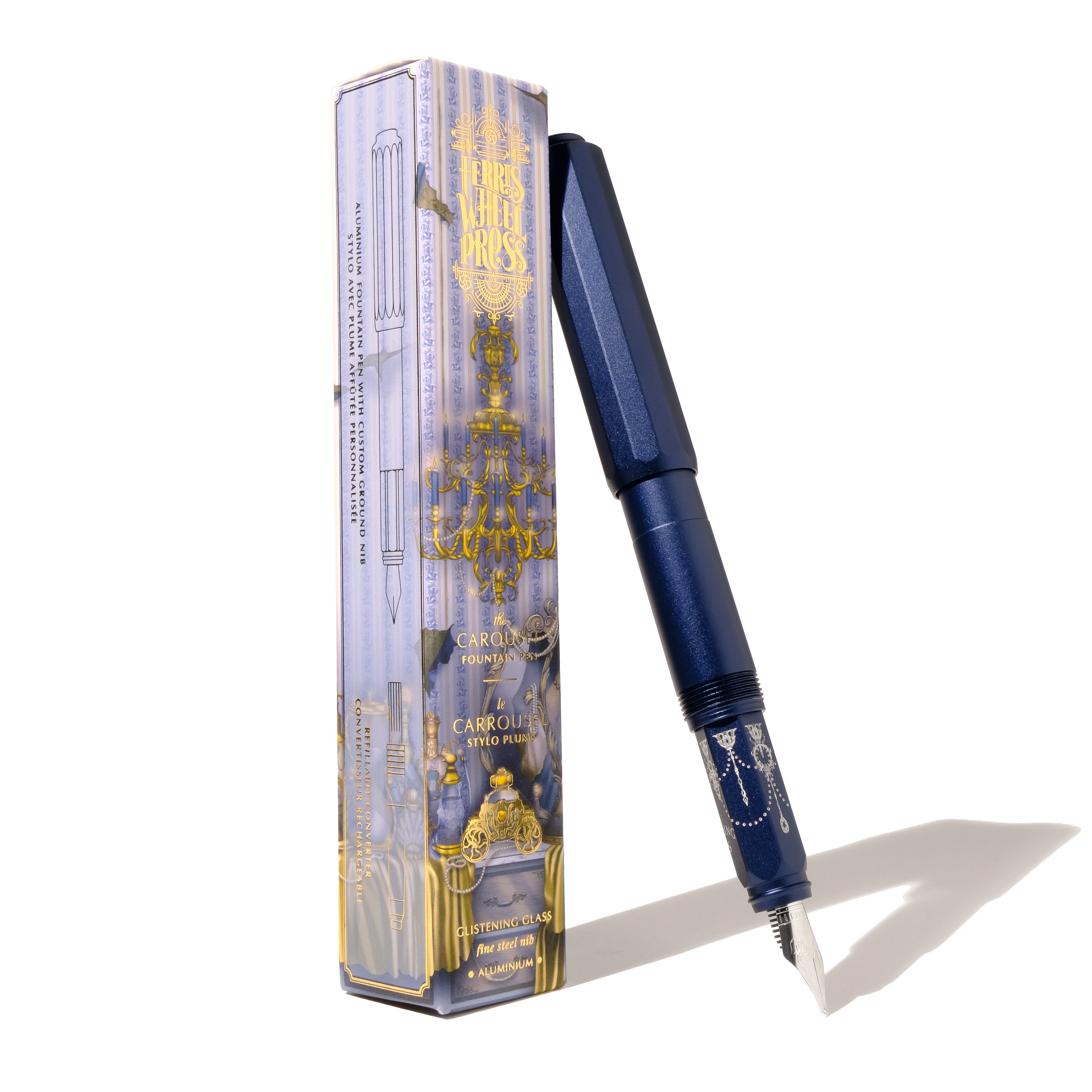 Limited Edition 2023 | Aluminum Carousel Fountain Pen - Glistening Glass