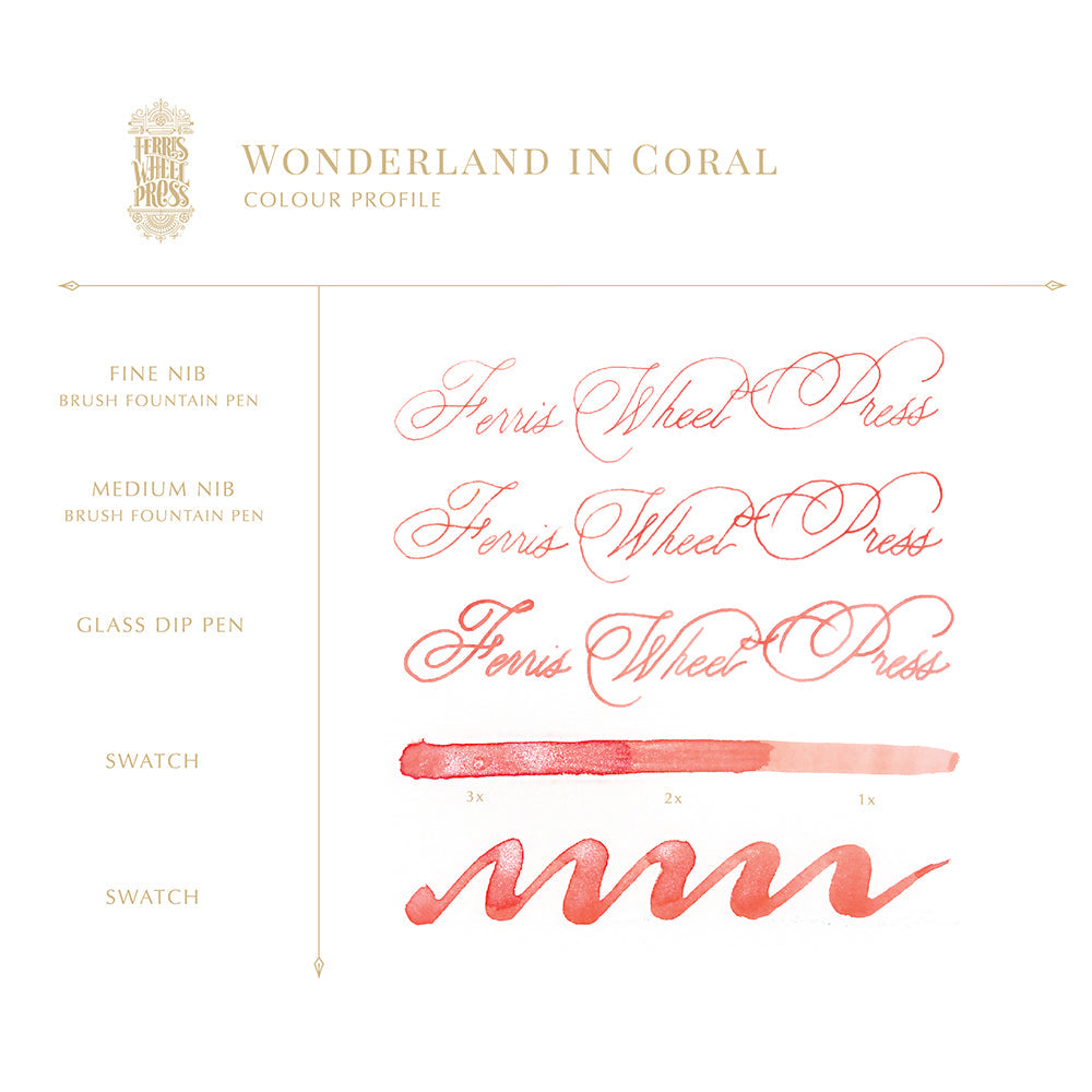 85ml Wonderland in Coral Ink